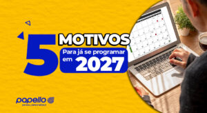 Planejamento para 2027 com metas e calendário comercial