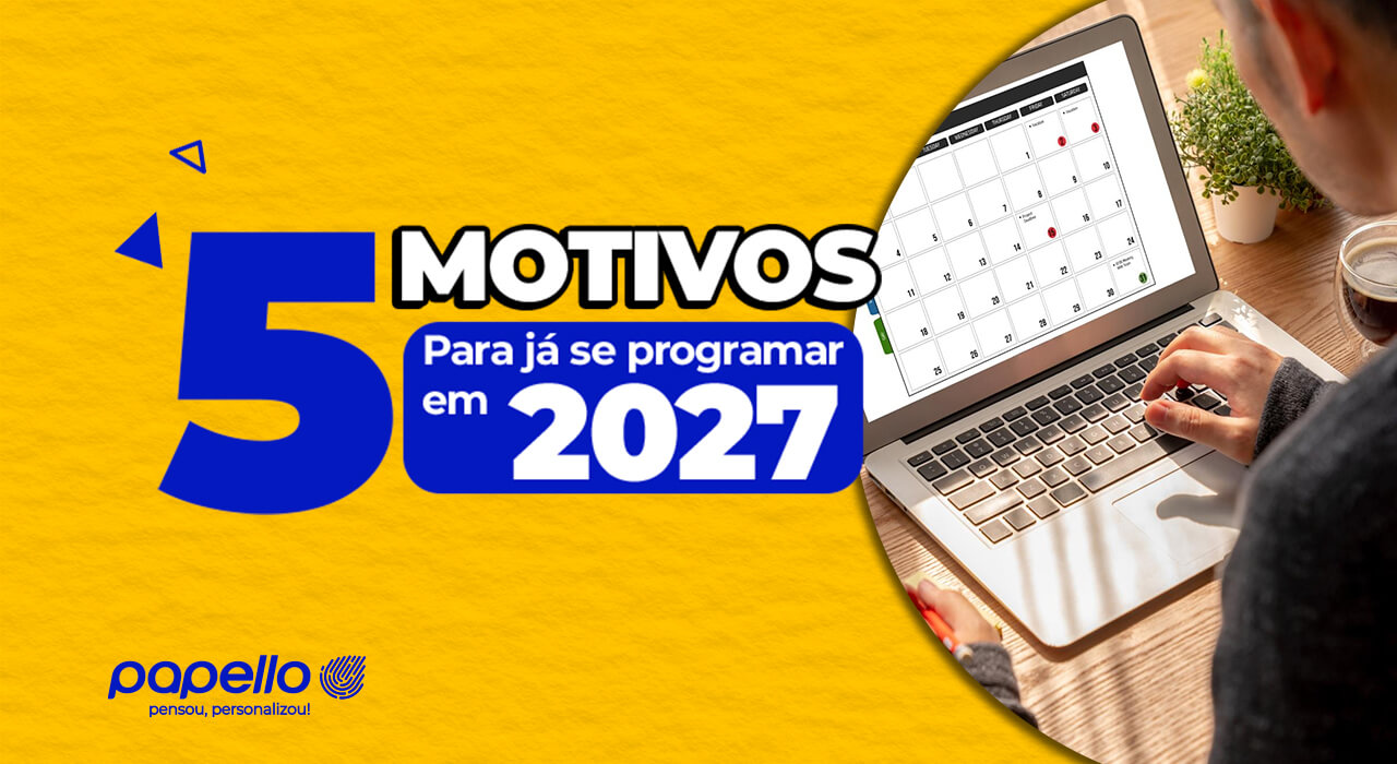 Planejamento para 2027 com metas e calendário comercial